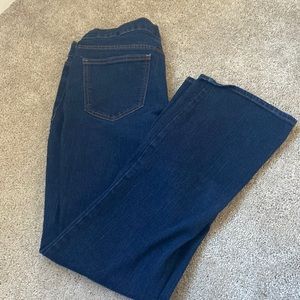 dark blue denim jeans size 12 flare leg old navy sweetheart